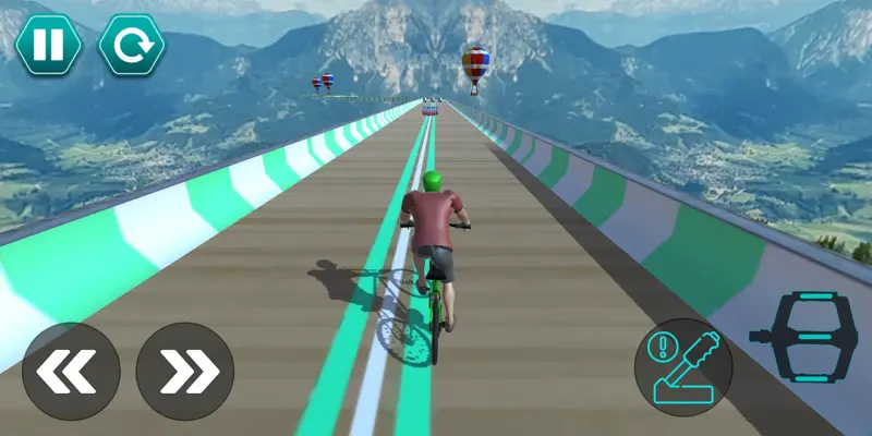 Cycle Stunt Racing Impossible Tracks android App screenshot 11