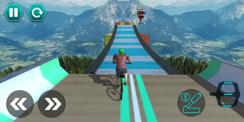 Cycle Stunt Racing Impossible Tracks android App screenshot 2