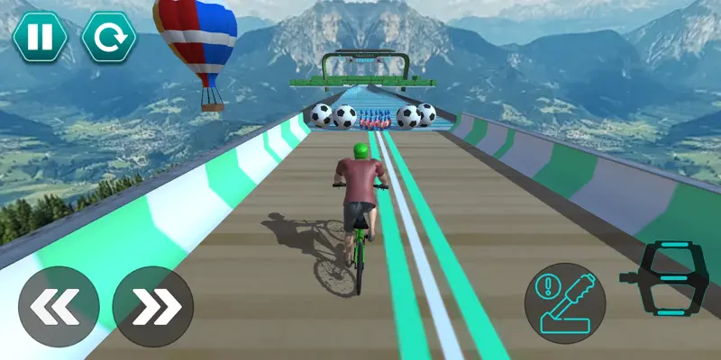 Cycle Stunt Racing Impossible Tracks android App screenshot 6