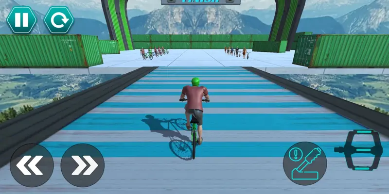 Cycle Stunt Racing Impossible Tracks android App screenshot 8